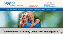 Desktop Screenshot of drstarrdental.com